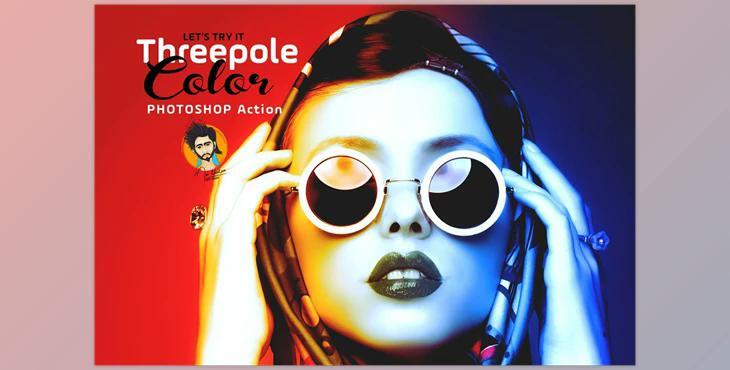 Threepole Color Photoshop Action CreativeMarket-5644181 (ATN)