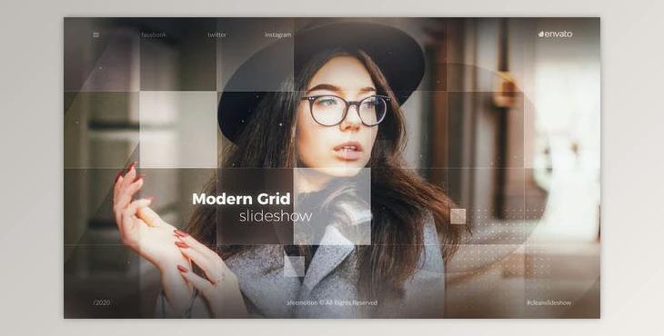 Modern Grid Slideshow (Videohive 29796409) - AE Project