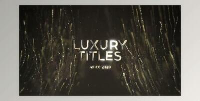 Luxury Glitter Streaks Titles (Videohive 47539829) - AE Project