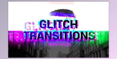 Glitch Transitions With Titles – Motionarray 784241