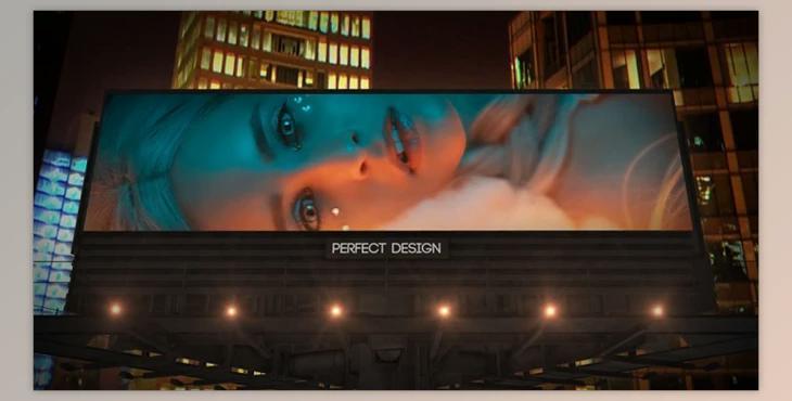 Billboard In Night City for After Effects (Videohive 44390718) - AE Project