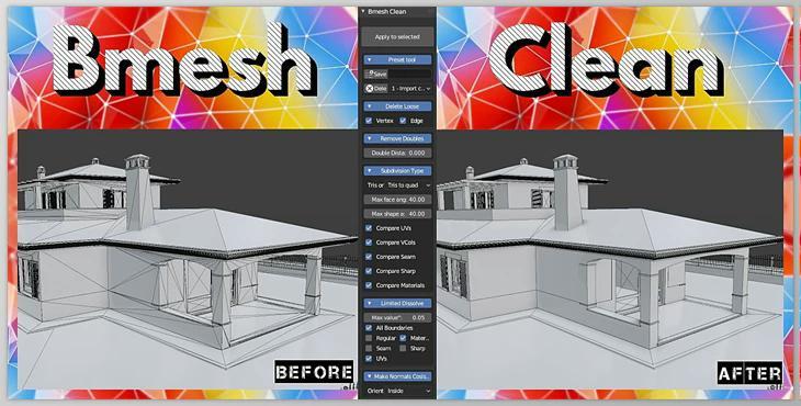 Blender Market - Bmesh Clean v1.1.2