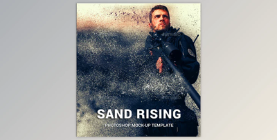 Sand Dispersion Photoshop Template Mock-Ups 20751370 (PSD)