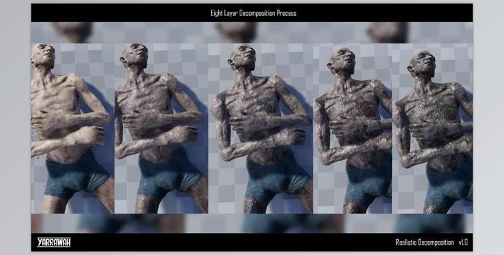 Unreal Engine - Realistic Decomposition (Engine version 4.26- 4.27, 5.0- 5.2)