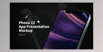 Phone 12 App Presentation Mockup (Videohive 29436680) - AE Project