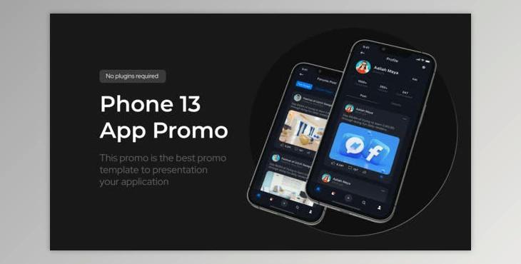 App Promo Phone 13 Pro (Videohive 34134213) - AE Project