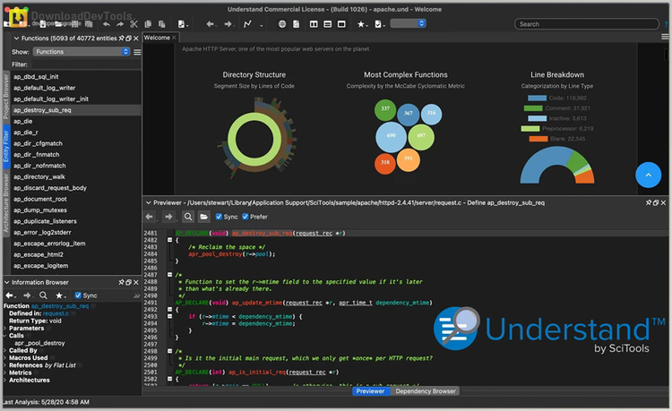 Scientific Toolworks Understand v7.1.1227 for Win & Linux & macOS + CRACK