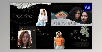 Creative Crumbled Paper Slides for After Effects (Videohive 53181287) - AE Project