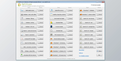 Del123 Collection of Delphi Example with Source Code