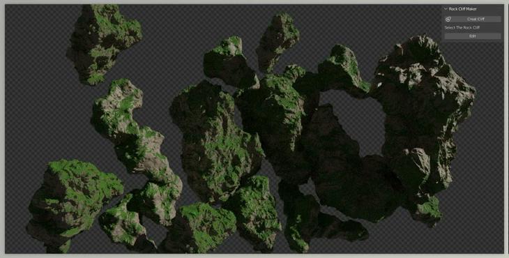 Blender Market - Rock Cliff Maker v2.0.0