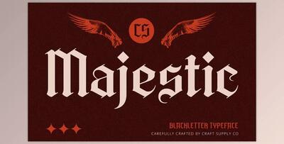 CS Majestic – Blackletter Font Creative Market - 289454376