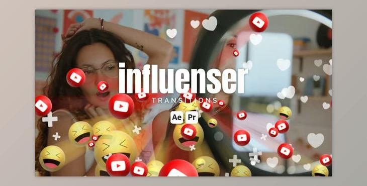 Influenser Transitions (Videohive 50596436) - AE Project