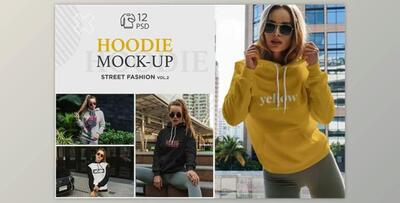 Hoodie Mock-Up Street Fashion vol.2 By Dikarte Media (PSD)