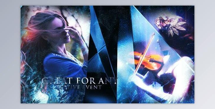 Videohive Ice Crystals Slideshow 41078245