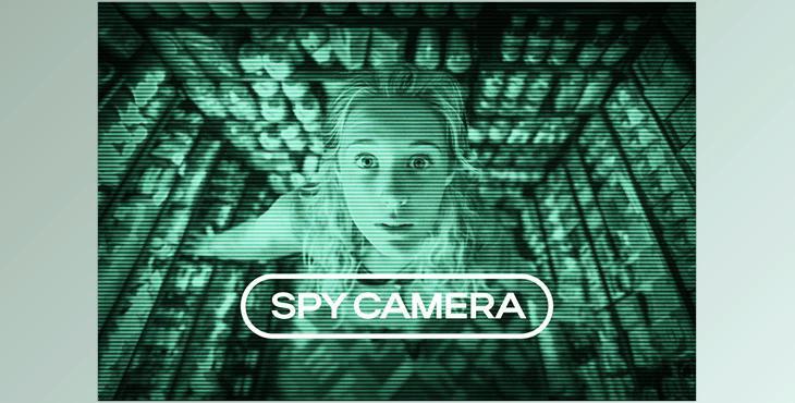 Spy Camera Glitch Photo Effect - 92169878