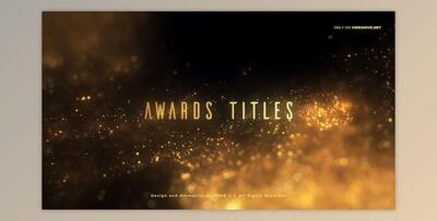 Golden Glitter Particles Titles (Videohive 25542712)