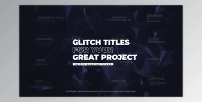 Glitch Titles (Videohive 36155279) - AE Project