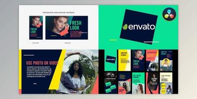 Creative Colorful Slideshow for DaVinci Resolve (Videohive 51949013)