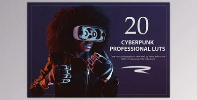 20 Cyberpunk LUTs Pack By Eldamar Studio