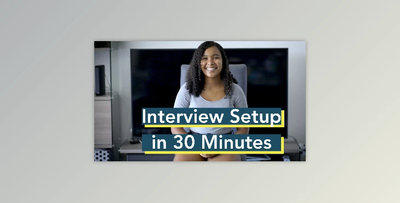 Learn How to Shoot an Interview in 30 Minutes, or Less
