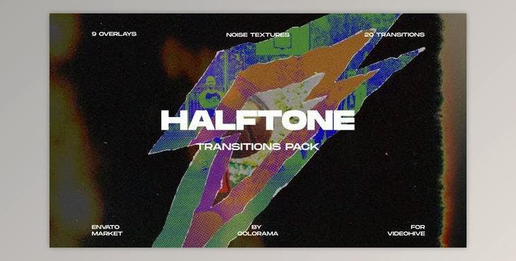 Halftone Transitions Pack (Videohive 47900891) - AE Project