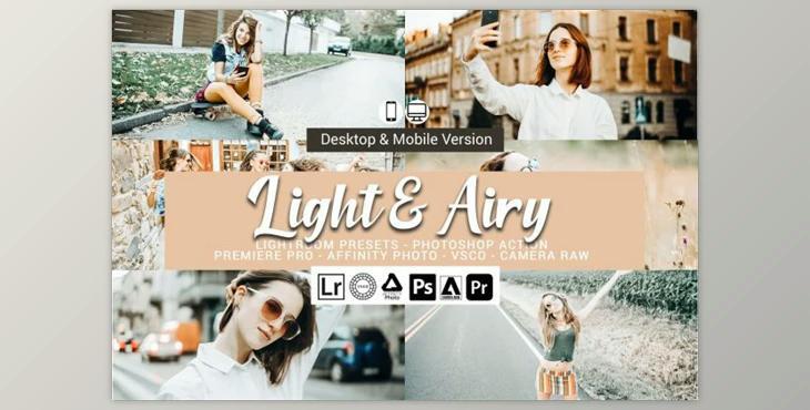 Light and Airy Lightroom Presets and LUTs By DreamColor