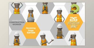 26 Action Set Construction Worker (Videohive 33966279) - AE Project