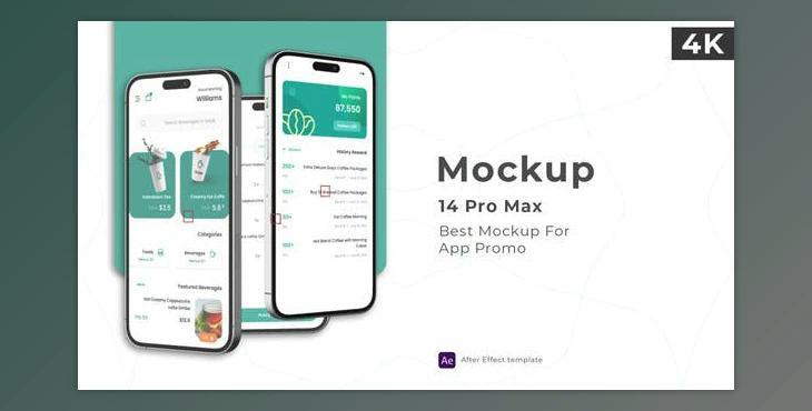 Phone Mockup – 14 Pro Max (Videohive 39697412) - AE Project