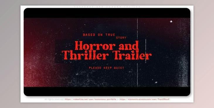 Suspense and Horror Trailer (Videohive 39510932) - AE Project