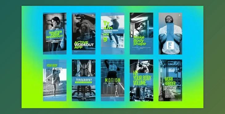 Fitness Instagram Stories (Videohive 50042618) - AE Project