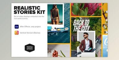 Realistic Photo Frames Stories Kit (Videohive 34904689) - AE Project