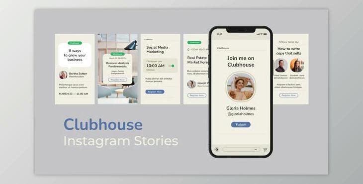 Clubhouse Instagram Stories (Videohive 31252148) - AE Project