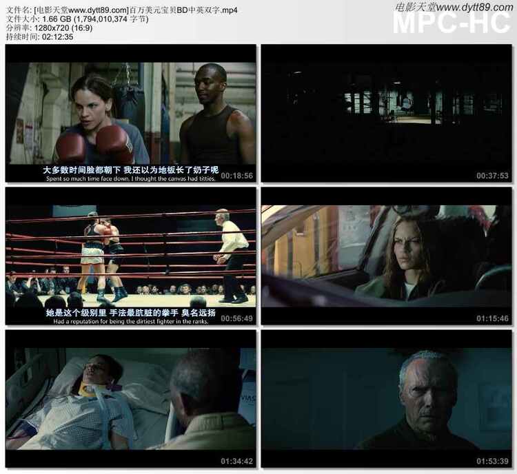 2004年美国经典运动剧情片《百万美元宝贝》BD中英双字