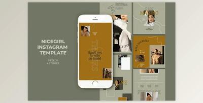 Nicegirl Instagram Templates (PSD)