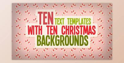 Christmas Text And Backgrounds (Videohive 49375573) - AE Project