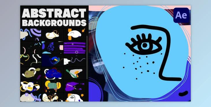 Abstract Backgrounds And Overlays for After Effects (Videohive 36863482) - AE Project