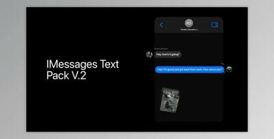 iMessages Text Pack (Videohive 54327537) - AE Project