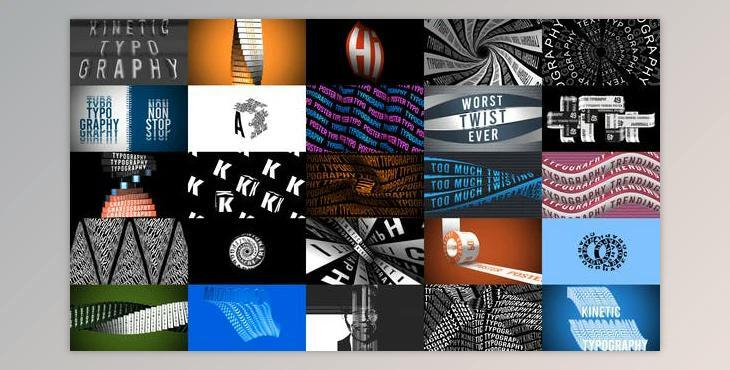 Kinetic Typography Trending Posters (Videohive 28528455)