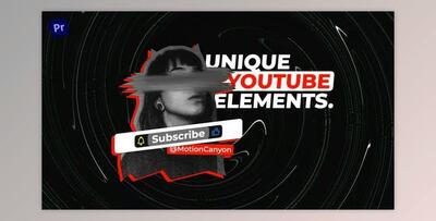 Unique YouTube Elements (Videohive 35557206) - PR Project