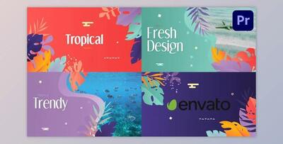 Tropical Promo Slideshow - Premiere Pro MOGRT (Videohive 32193978)