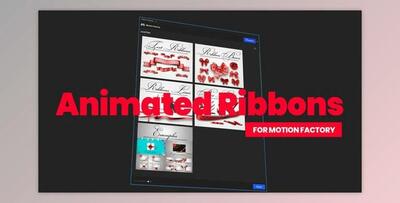 Animated Ribbons for Motion Factory (Videohive 31144302) - AE Project