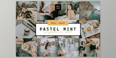 Pastel Mint 4 Lightroom Preset Pack (Mob, Desk)