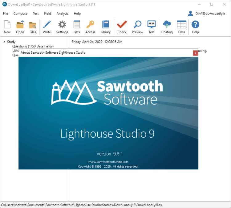 Sawtooth Software Lighthouse Studio 9.8.1 x64