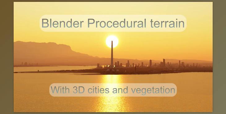 Blender Market - Large Scale Procedural Terrain Generator With 3D Cities And Vegetation