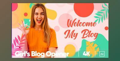 Girl’s Blog Opener (Videohive 36733611) - AE Project