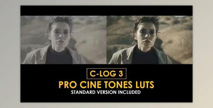 C-Log3 Pro Cine Tones and Standard Color LUTs (Videohive 50930861)