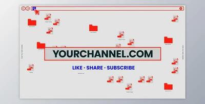 Like Share Subscribe Retro Intro Opener (Videohive 30448256) - AE Project