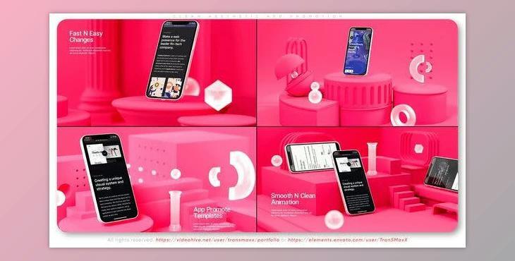 Videohive Clean Aesthetic App Promotion 38600614