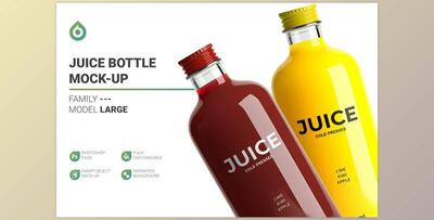 Juice Bottle Mockup CreativeMarket-5325379