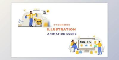 E-Commerce Animation Scene (Videohive 43395926) - AE Project